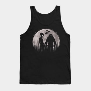 Bigfoot Alien Ufos Tank Top